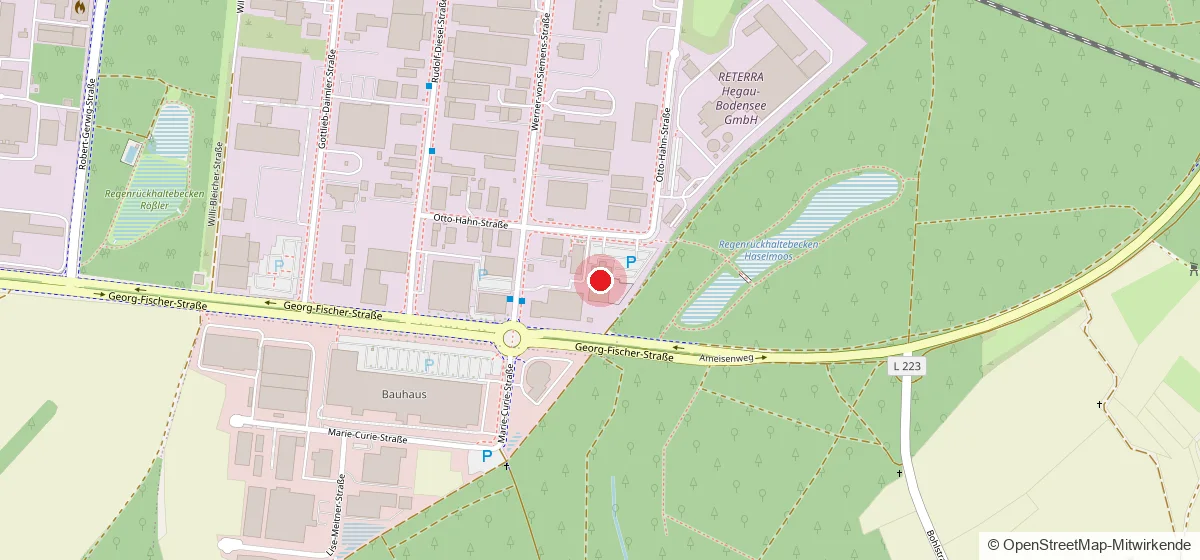 Lageplan: Otto-Hahn-Straße 5 in Singen